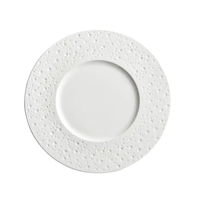 Vaisselle blanche pure assiette à Steak Cuisine occidentale usage domestique pâtes italiennes