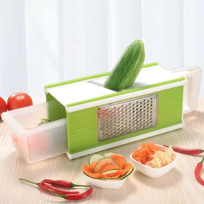 Hachoir à légumes portable 5 en 1 manuel avec récipient
