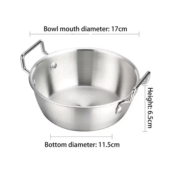 Pot de riz pour fruits de mer en acier inoxydable Home Chef, poêle à Paella, casserole et assiette à collation pour une cuisine