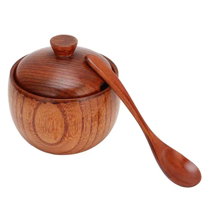 Pot à épices en bois Sucrier