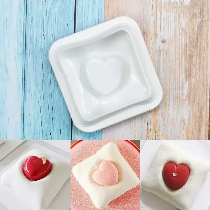 Moule à pâtisserie carré 3D en Silicone
