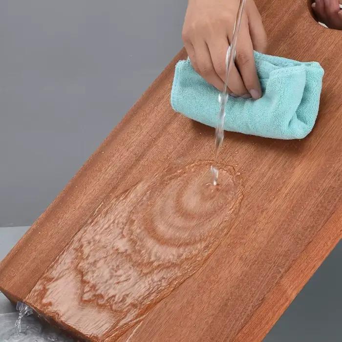 Planche à découper rectangulaire en ébène, blocs à découper en bois épais Anti-moisissure, planche à découper antibactérienne antidérapante pour légumes