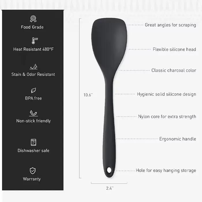 Spatule cuillère en Silicone de qualité alimentaire