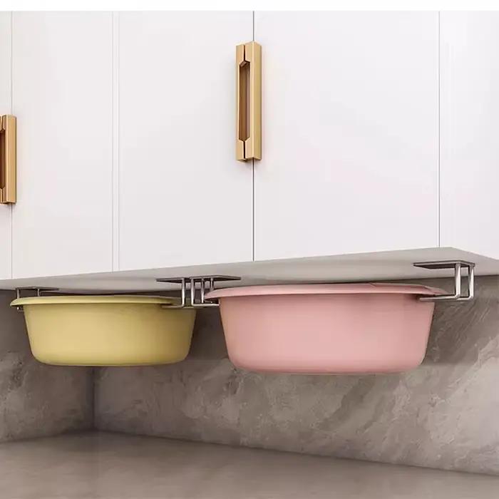 Support de rangement de cuisine en acier inoxydable non perforé pour couvercles de casseroles et planches à découper occasions spéciales décoration et organisation