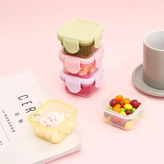 Boîtes de rangement en plastique ronds hermétiques pour réfrigération et chauffage occasionnels préparation alimentaire durable et écoresponsable