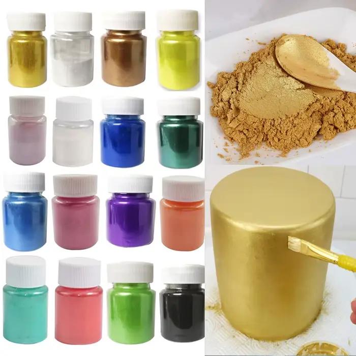 Poudre à paillettes pour colorant or et argent