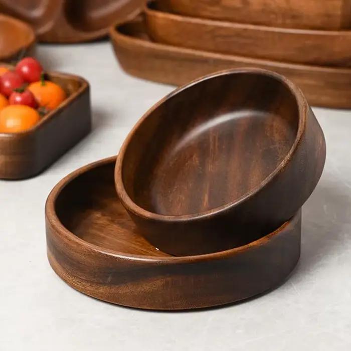 Plateau en bois massif de Style japonais