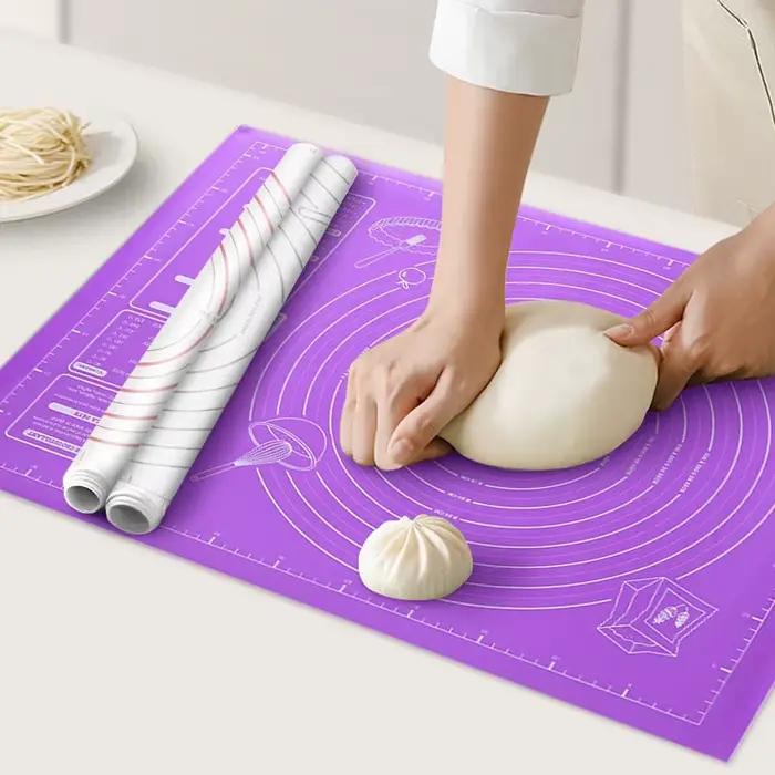 30X40CM 45x60CM tampon pétrissage avec compteur d'échelle pâtisserie Fondant tapis cuisine cuisson spécial