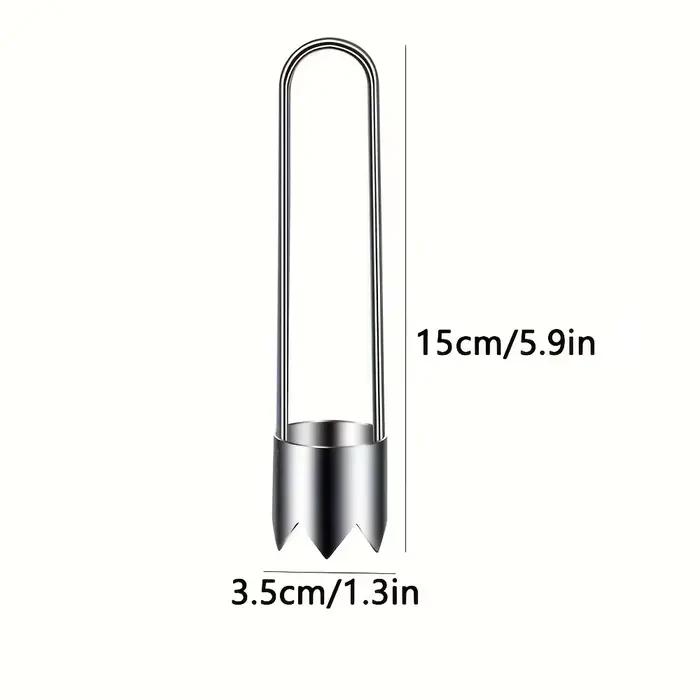 2 outils de dénoyautage en acier inoxydable, adaptés aux pommes, aux poivrons, aux tomates et à l'élimination des noyaux de fruits. Durable et Pratique