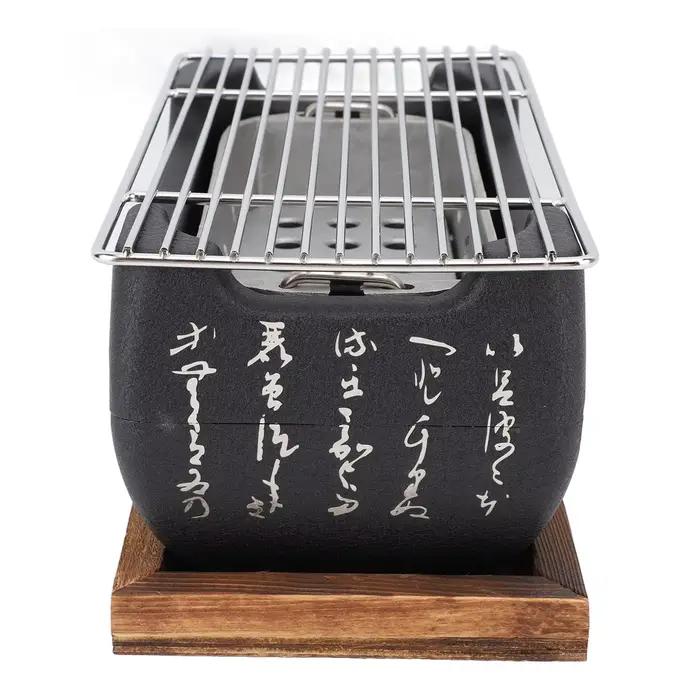 Poêle à Barbecue japonais rectangulaire au charbon de bois