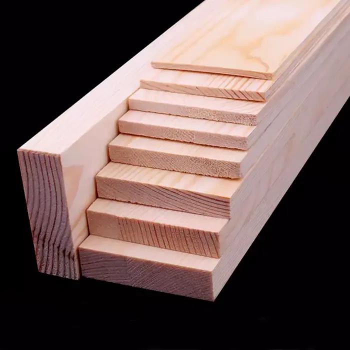 1-4 pièces de planches de pin longues de 250/500 mm