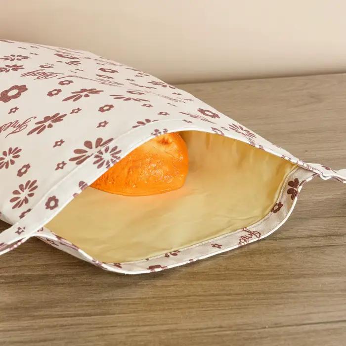 Sacs à pain en cire d'abeille réutilisables, pour congélateur, réfrigérateur, sacs de rangement en coton doublé de cire d'abeille naturelle, stockage hermétique de fraîcheur