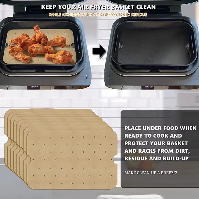 Doublures en papier parchemin pour friteuse à air