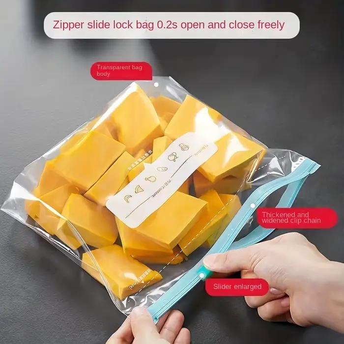 Sac congélateur étanche avec fermeture éclair, poète, conservation des aliments frais et scellé, adapté à l'organisation de la cuisine