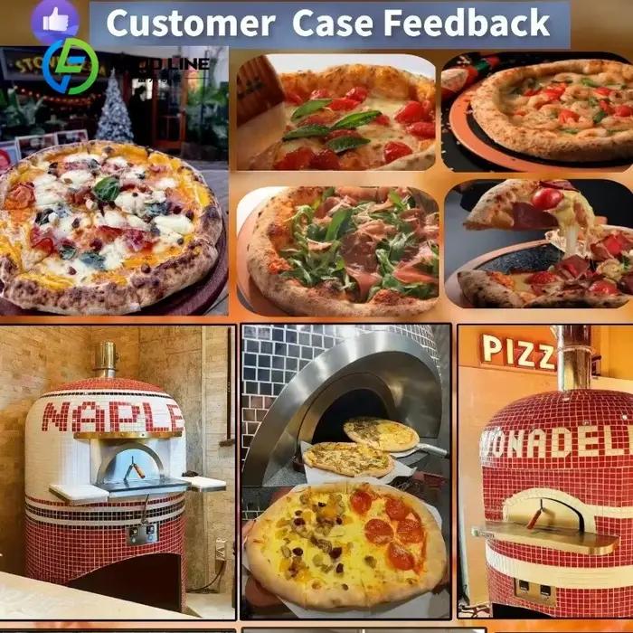 Four à pizza de style italien, à bois, au gaz, au charbon de bois, en pierre, en brique, en forme de dôme, napolitain, robuste, commercial, extérieur, pour restaurant, professionnel