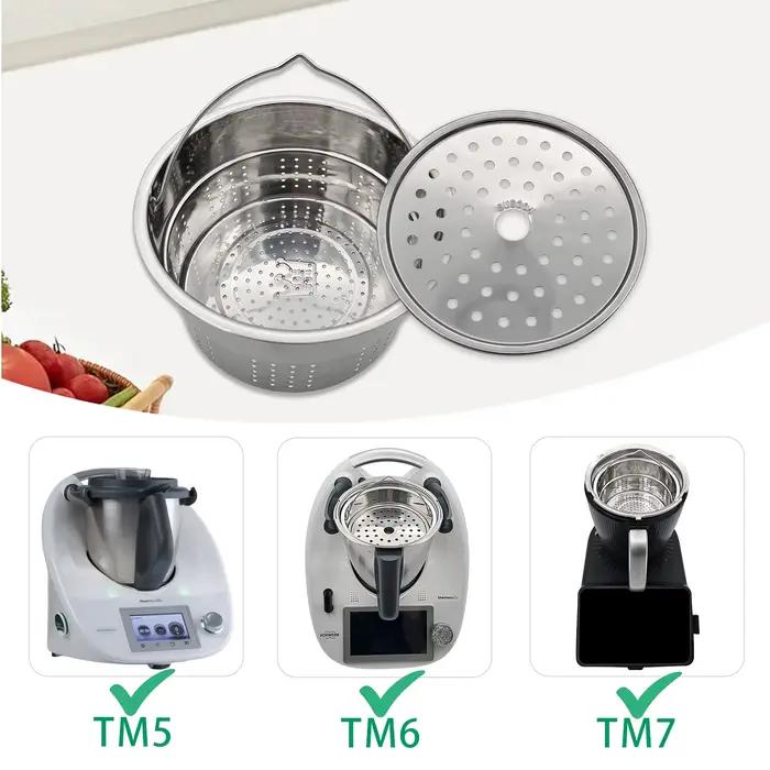 Mise à niveau du cuiseur vapeur 2 en 1 en acier inoxydable pour Thermomix TM7