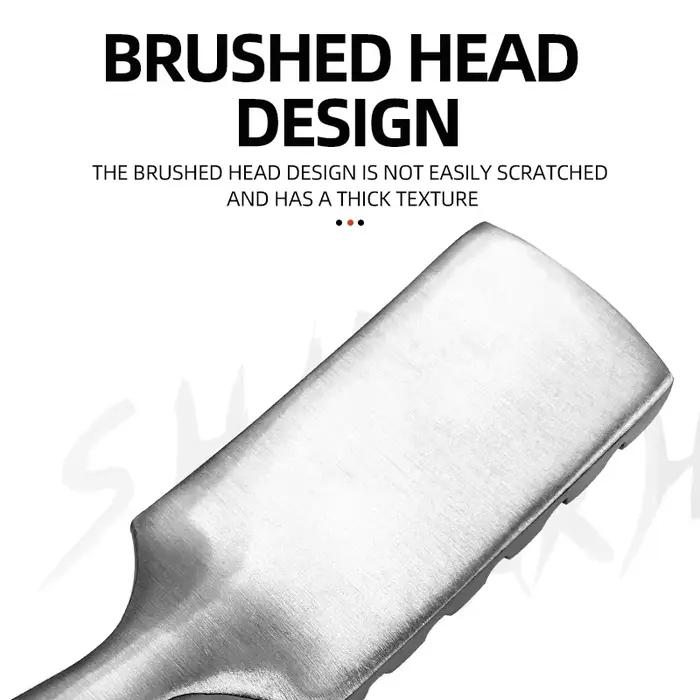 Brosse à écailles de poisson universelle ShareShark en acier inoxydable 304, grattoir à écailles de poisson dentelé, brosse de nettoyage des écailles de poisson