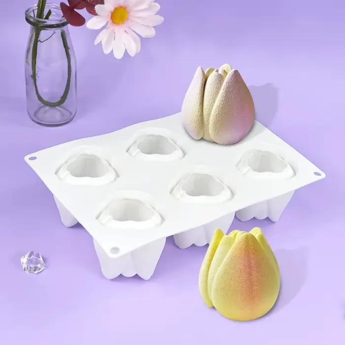Moule de cuisson en Silicone pour Mousse tulipe