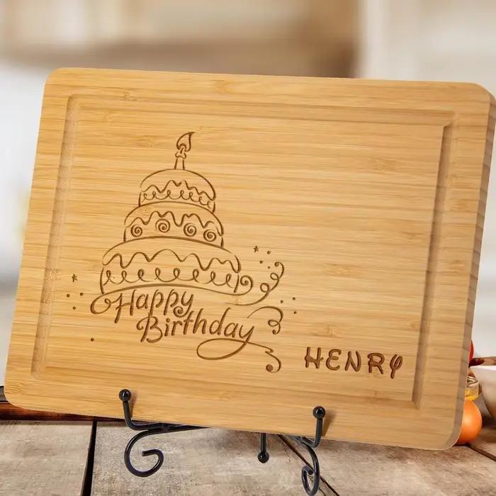 Planche à découper personnalisée pour barbecue d'anniversaire