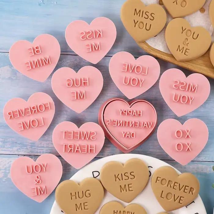 Emporte-pièces en forme de cœur pour la saint-valentin