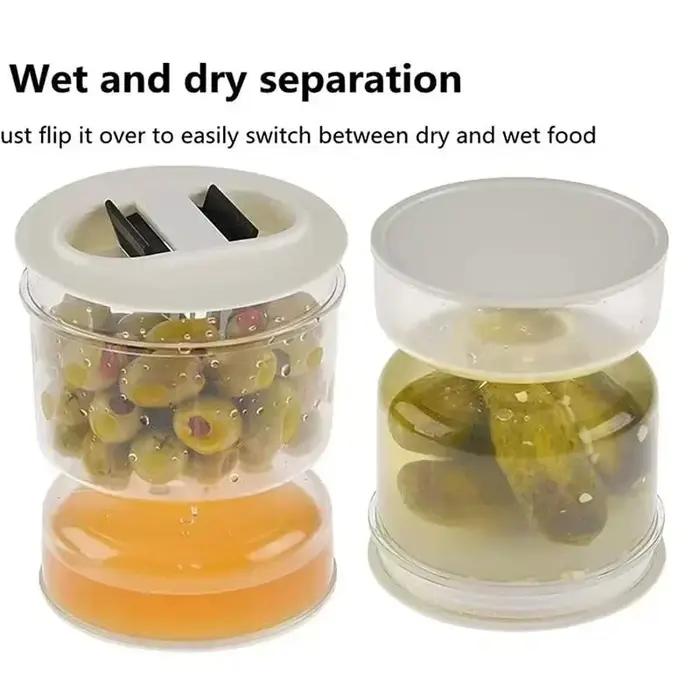 Pot scellé design sablier en verre gris clair pour rangement et présentation d'aliments occassions spéciales et quotidienne