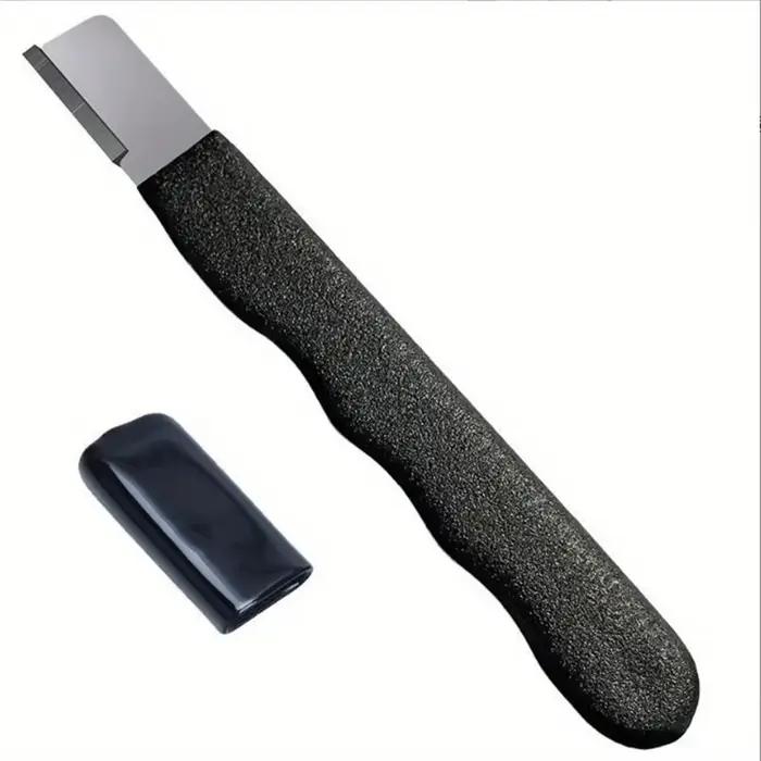 Pierre à aiguiser les couteaux en carbure de tungstène, aiguiseur de ciseaux de jardin portatif avec couvercle, mini aiguiseur de couteaux portable, meule pour couteaux et lames de jardin