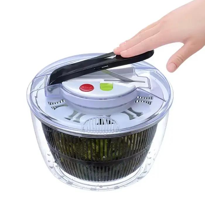 Essoreuse à salade de légumes, déshydrateur de feuilles de laitue, lave-légumes multifonctionnel, mélangeur de légumes et de salade