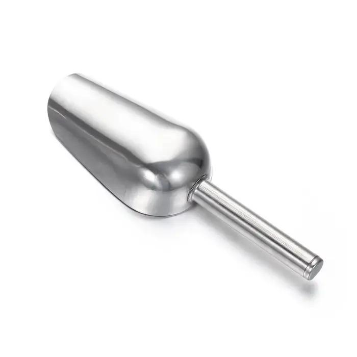 Grattoir à glace en acier inoxydable pour crème glacée et cocktails, pelle à glace et pince à glace, outil de bar et buffet, idéal pour soirées et fêtes