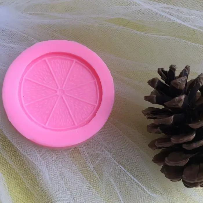 Moule en Silicone pour Fondant en tranches de fruits, Orange, agrumes, citron, chocolat, outils de décoration de gâteaux, accessoires de cuisine