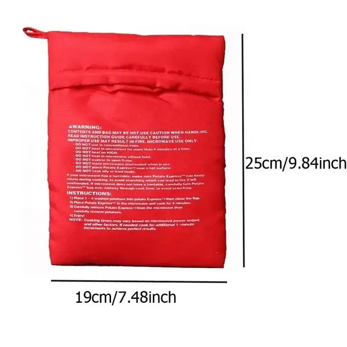 Le sac de pommes de terre au micro-ondes peut être réutilisé. Sac
