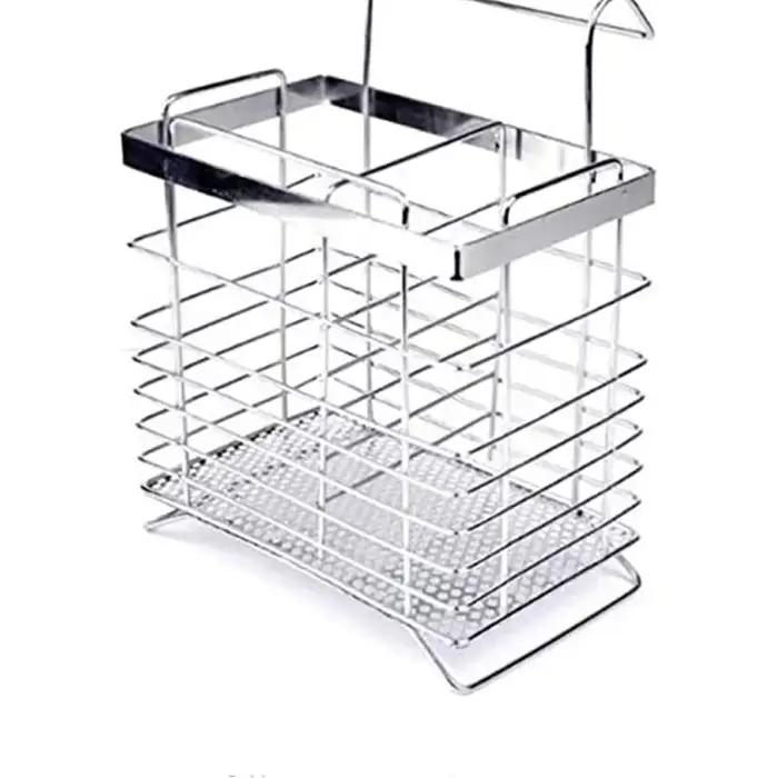 Support organisateur de cuisine en acier inoxydable, égouttoir à couverts, plateau de séchage, ustensile de cuisine