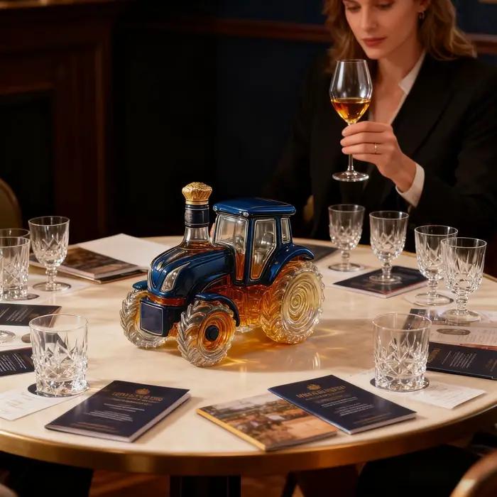 Bouteille de whisky en verre, stockage d'alcool drôle, carafe décorative en verre, bouteille de whisky pour vin Bourbon Brandy Vodka, décoration de maison, Bar
