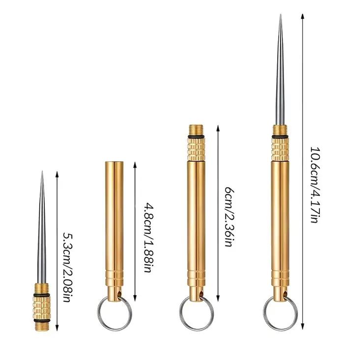Cure-dents créatifs, pics à fruits portables, en acier inoxydable, outils essentiels pour le Camping en plein air, armes de protection