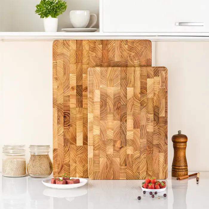 Planches à découper en bois de teck pour la cuisine