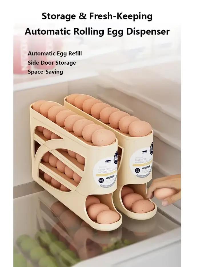 Boîte de rangement pour œufs grande capacité antibactérienne rangement latéral de porte design japonais pour réfrigérateur occasionnellement cadeau famille