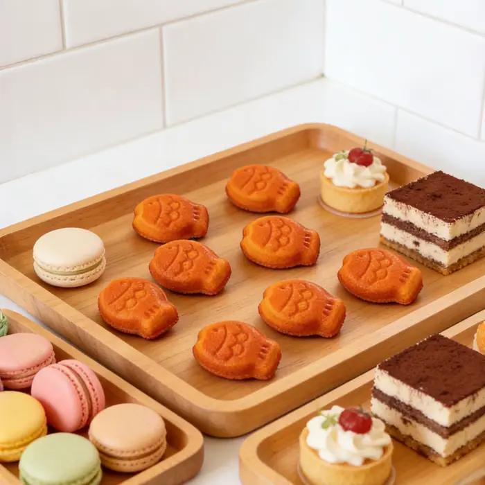 Moule à pâtisserie en forme de poisson à 9 cavités pour madeleines