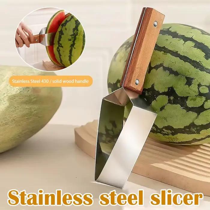Outils de découpe de pastèque triangulaires, trancheuse à pastèque, outil de découpe de fruits réutilisable et peu coûteux en temps, accessoires de cuisine