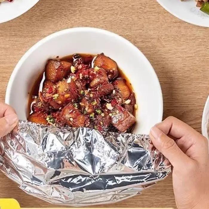 Feuilles de papier d'aluminium pour aliments