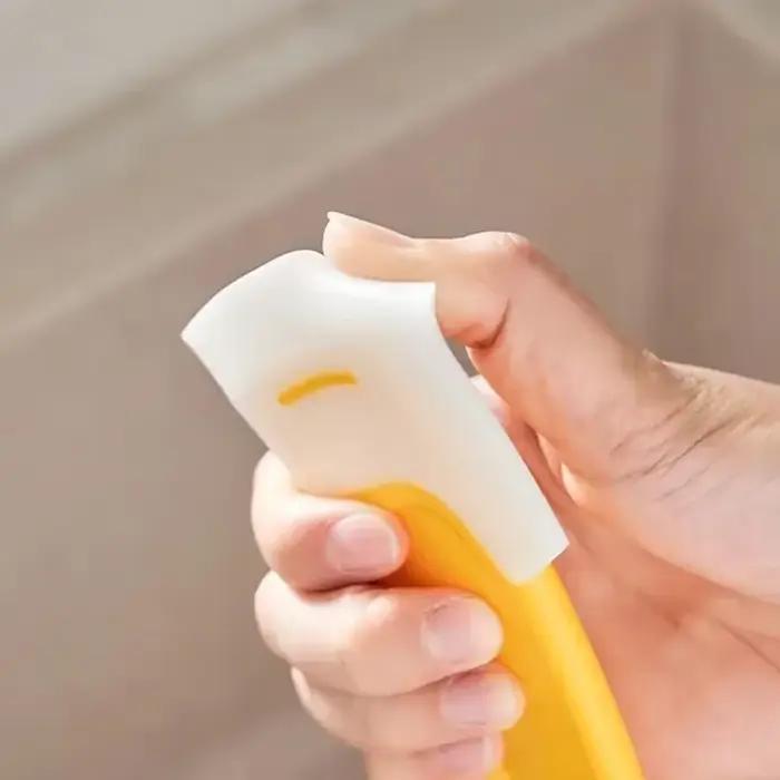 Grattoir à casserole en Silicone, spatule de nettoyage de la vaisselle, grattoir à vaisselle antiadhésif, poêle de cuisine, spatule de nettoyage en caoutchouc, outil de nettoyage de casseroles