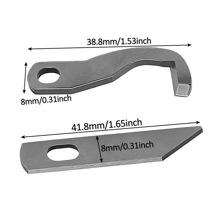 Lame supérieure et inférieure pour surjeteuse, 1/2 pièces, XB0563001 X77683001, pour Brother 925D 929D 1034D 1134D, accessoires pour Machine à coudre