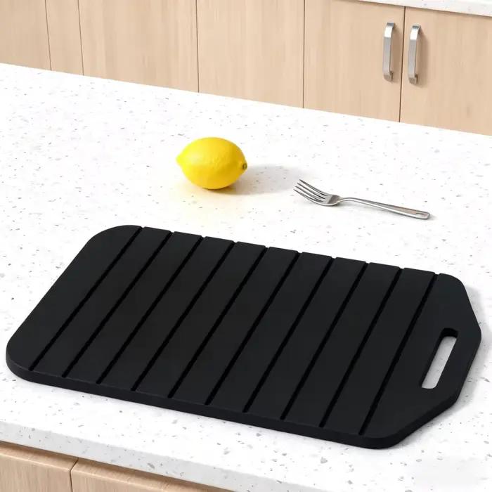Planche à découper pliable double face en plastique respectueuse de l'environnement pour la cuisine maison camping comptoir appartement
