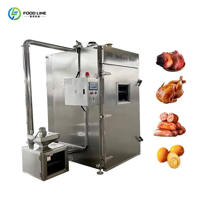 Machine à fumer le poisson et la viande, four à fumer commercial, machine à fumer le poulet, machine à fumer la viande