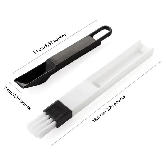Brosse de nettoyage multifonctionnelle portable pour fenêtres, portes et claviers blanc éco-responsable pour ménage quotidien et grandes lessives