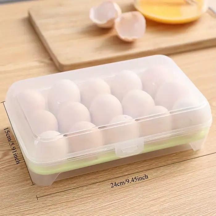 Boîte de rangement d'œufs à 15 grilles