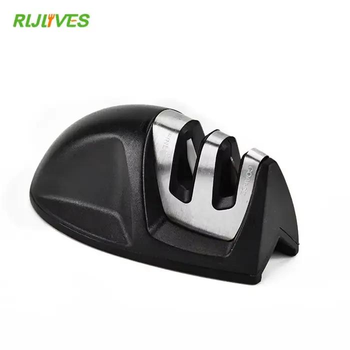 Affûteur de couteaux en céramique professionnel design élégant deux étapes antidérapant pour cuisine occasions spéciales tranchage précis et durable
