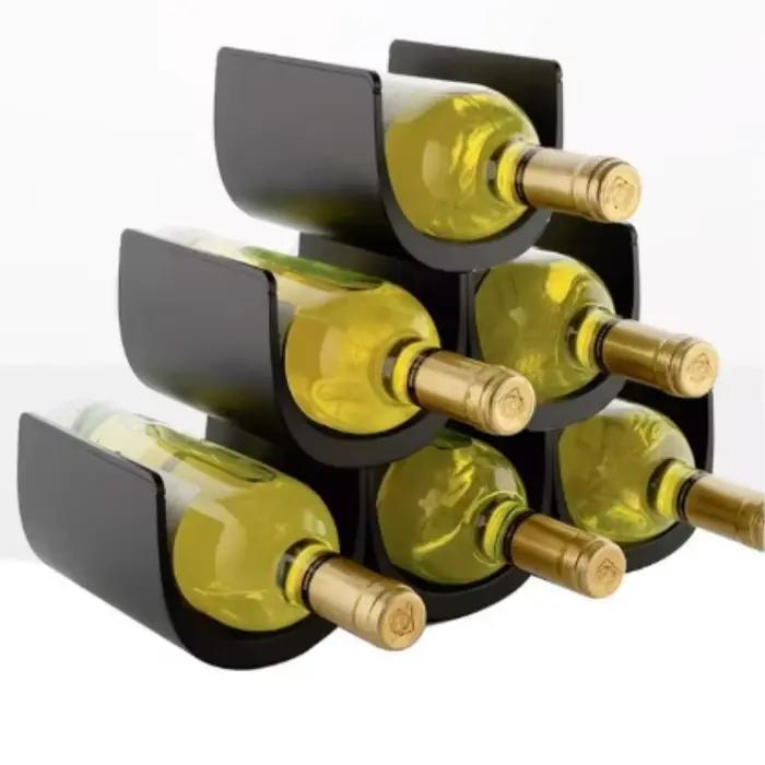 Casier à vin créatif light luxury rangement intérieur bureau ornement table support bouteille vin accessoire bar occasions spéciales cadeau
