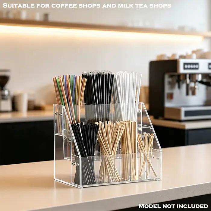 Boîte de rangement à plusieurs niveaux de grande capacité | Organisateur en acrylique facile à assembler pour garde-manger, thé et fournitures de bureau