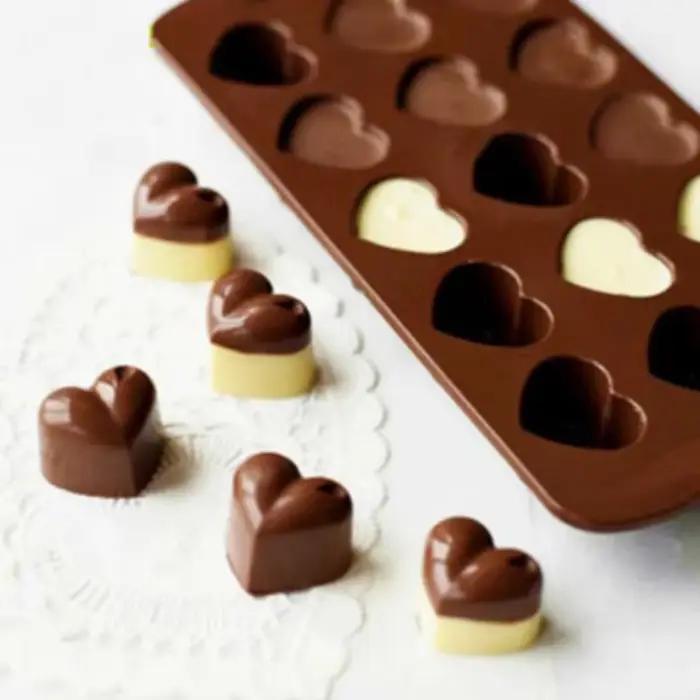 Moule à chocolat en silicone 12 cavités pour pâtisserie fondant barre chocolatée gâteau décoration occassions spéciales femmes amateurs pâtisserie