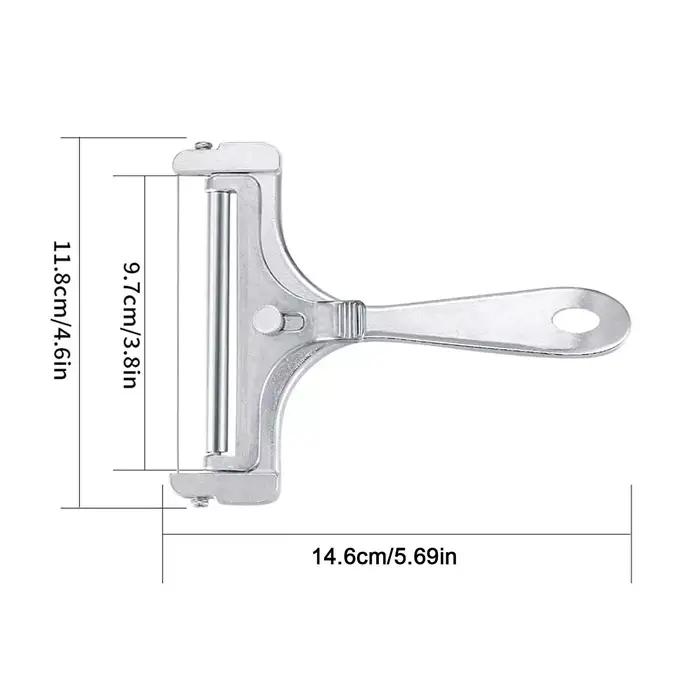 Trancheuse à fromage en acier inoxydable de qualité supérieure, avec fil, épaisseur réglable, coupe-beurre pour une coupe sans effort, Gadget de fromage