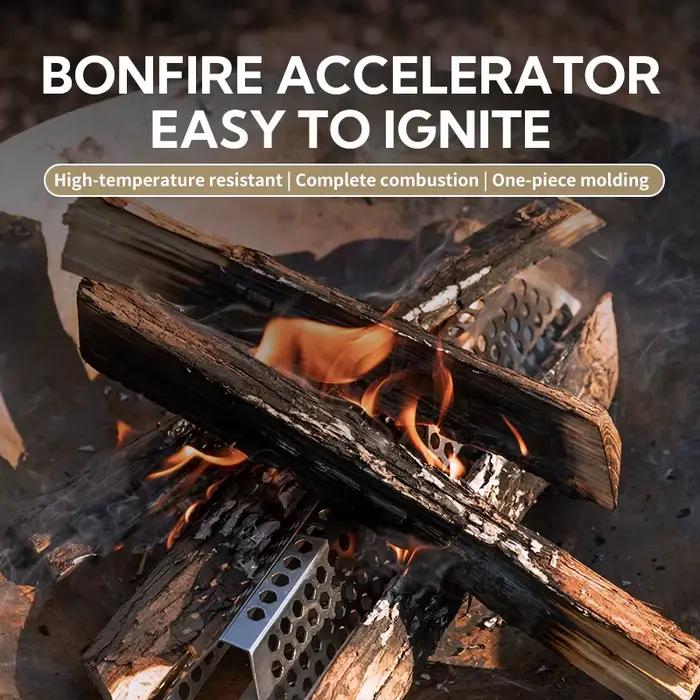 CAMPINGMOON nouveauté A4-CS/A4-CM trou d'air accessoires de barbecue équipement de Camping bois de chauffage en métal réutilisable en acier inoxydable